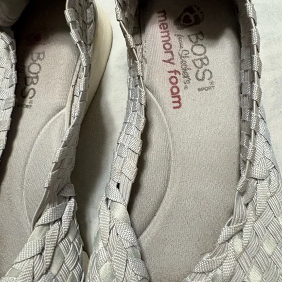 Women's Gray Woven Slip-On Shoes - Picture 5 of 6